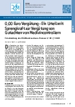Vorschauseite 1: 0,00 Euro Vergütung - Ein Urteil mit Sprengkraft zur Vergütung von Gutachten von Medizincontrollern