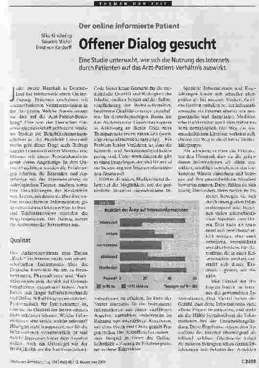 Vorschauseite 1: Offener Dialog gesucht