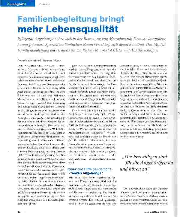Vorschauseite 1: Familienbegleitung bringt mehr Lebensqualität