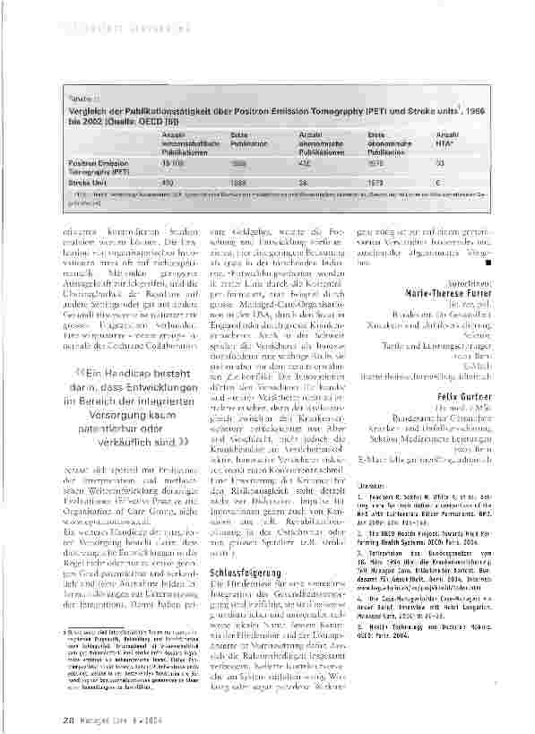 Vorschauseite 3: Integrierte Versorgung -wo liegen die Barrieren?