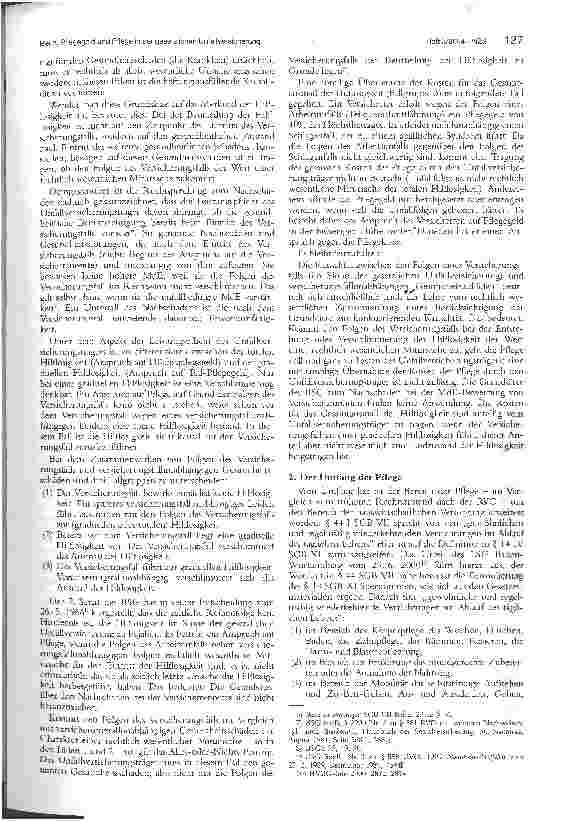 Vorschauseite 3: Pflegegeld und Pflege in der gesetzlichen Unfallversicherung