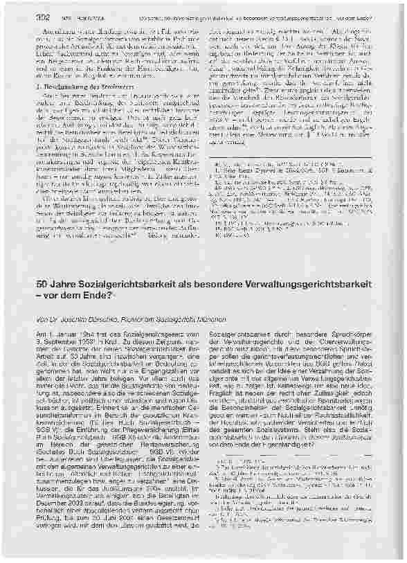 Vorschauseite 4: Anmerkungen zum neuen Kostenrecht des SGG - Beschränkung des Kostenrisikos klagender Vertragsärzte