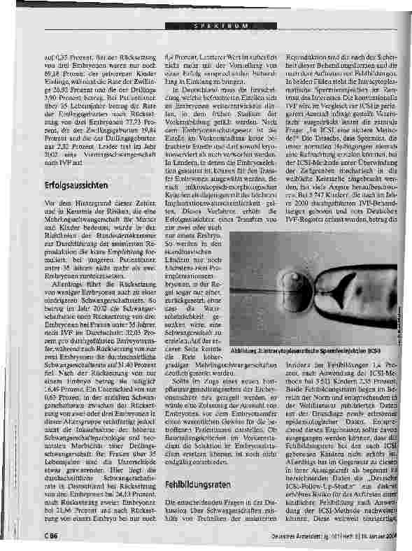 Vorschauseite 5: Methoden der assistierten Reproduktion werden sicherer