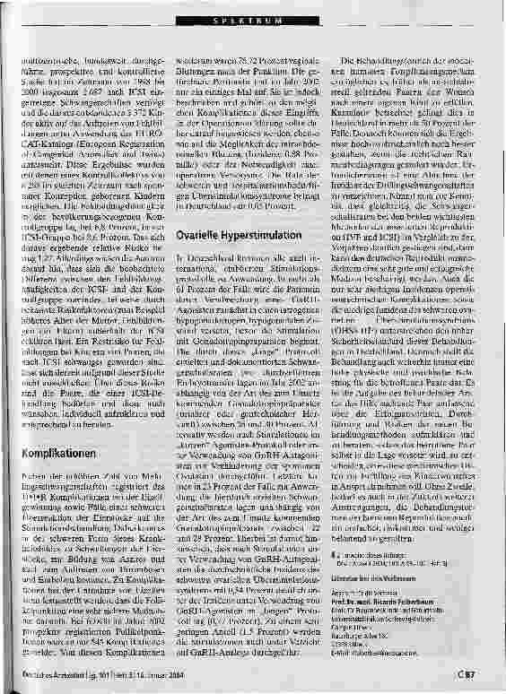Vorschauseite 6: Methoden der assistierten Reproduktion werden sicherer