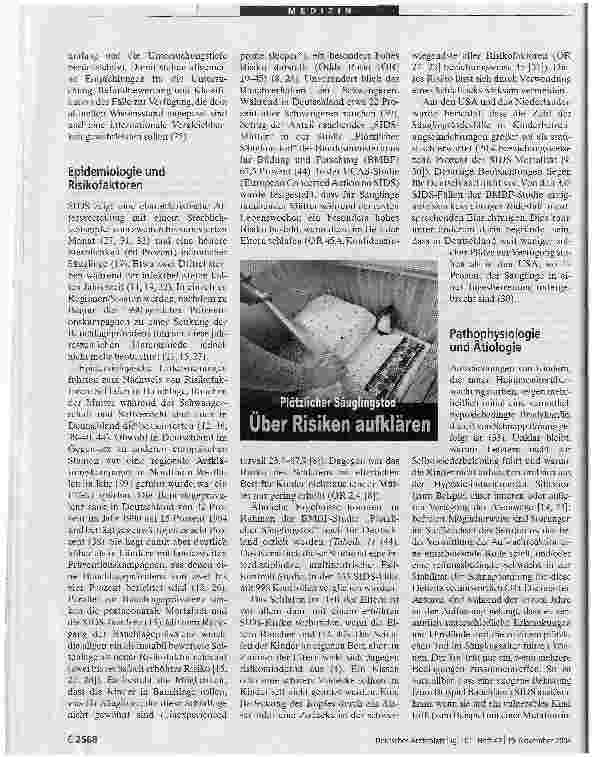 Vorschauseite 2: Der plötzliche Säuglingstod
