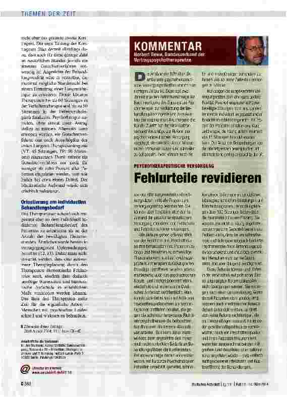 Vorschauseite 3: Autonomere Therapieplanung kann Wartezeiten abbauen