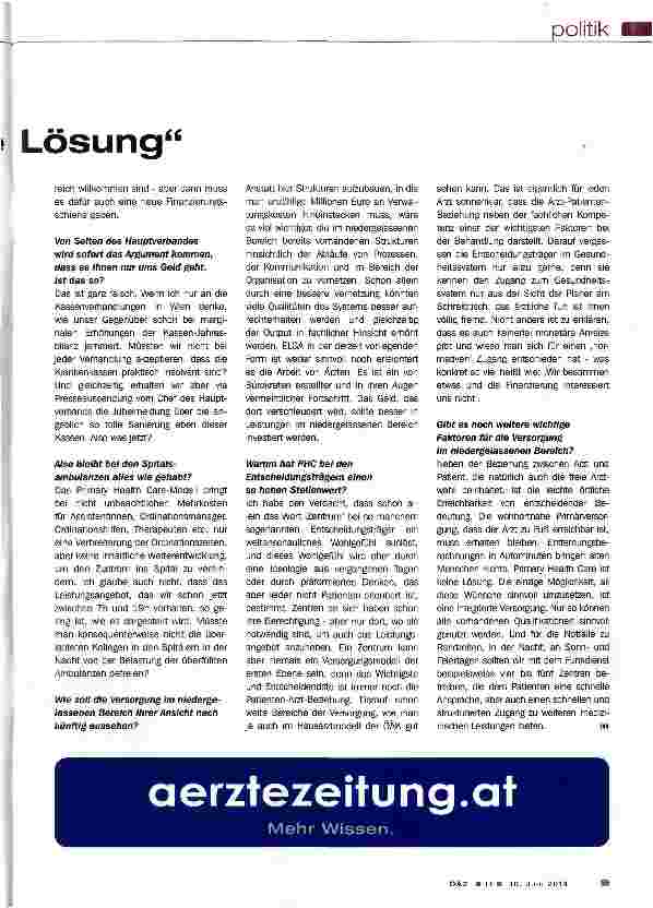 Vorschauseite 2: Primary Health Care ist keine Lösung