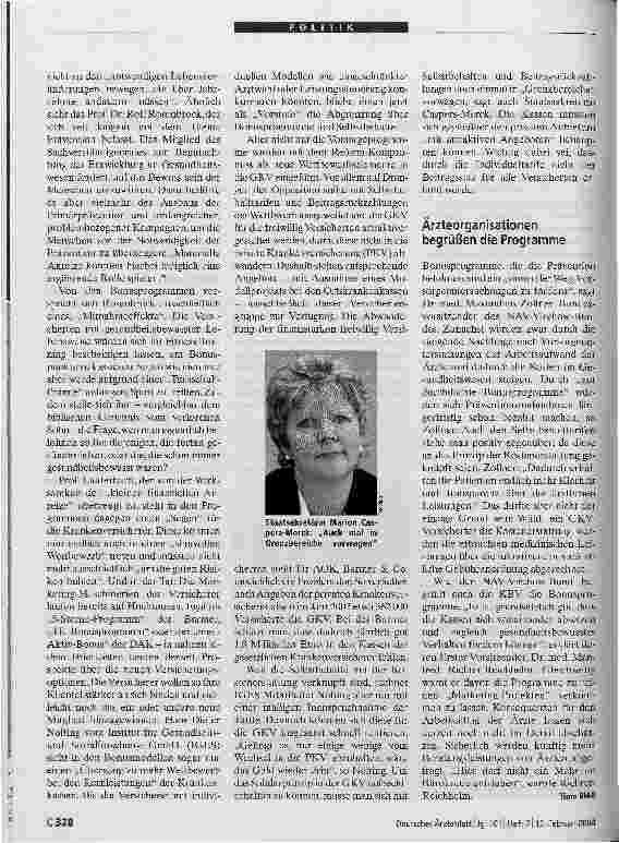Vorschauseite 3: Kassen wollen Prävention fördern
