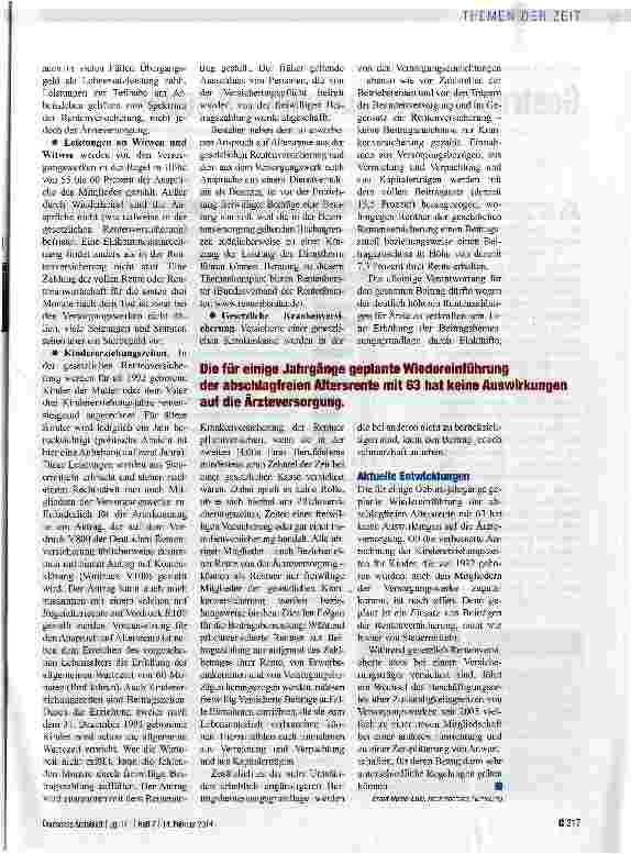Vorschauseite 2: ALTERSVERSORGUNGIn der Regel keine Wahl