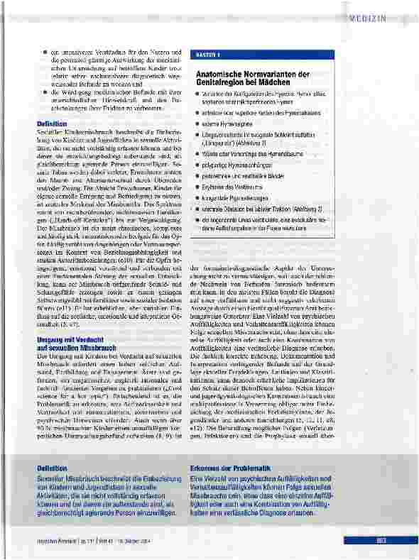 Vorschauseite 2: Medizinische Diagnostik bei sexuellem Kindesmissbrauch