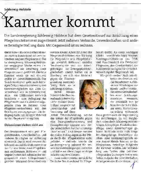Vorschauseite 1: Kammer kommt