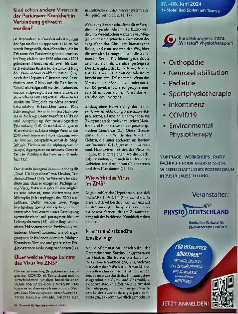 Vorschauseite 3: Parkinson-Krankheit und COVID-19 Viele Wege führen ins Dopaminsystem