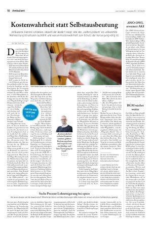 Vorschauseite 1: Kostenwahrheit statt Selbstausbeutung