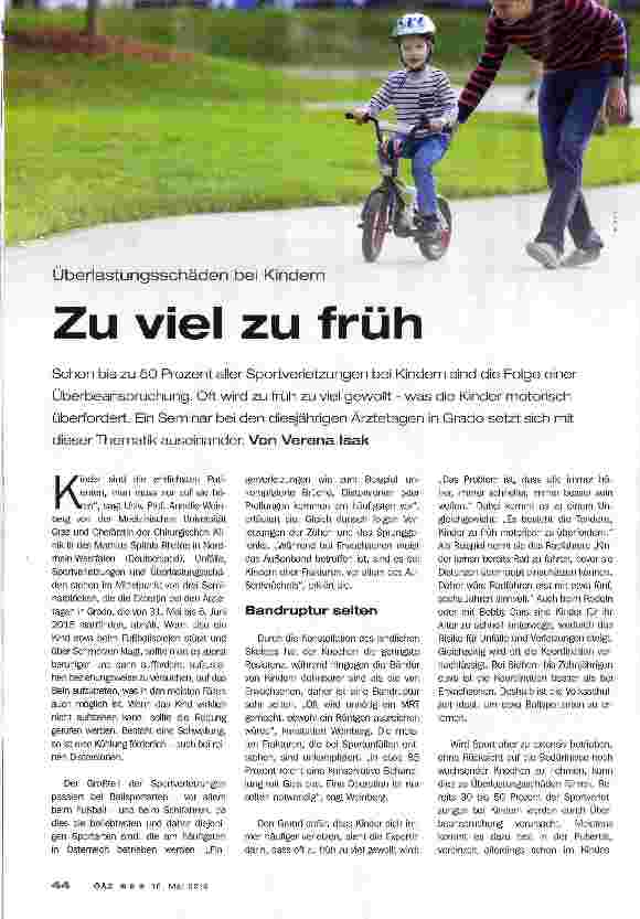 Vorschauseite 1: Zu viel zu früh