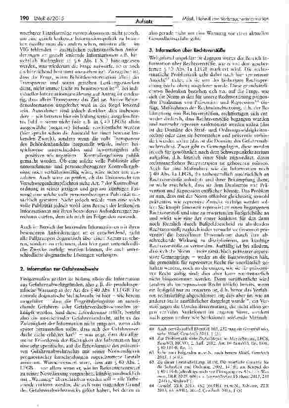Vorschauseite 6: Hoheitliche Verbraucherinformation — Grundfragen und aktuelle Entwicklungen