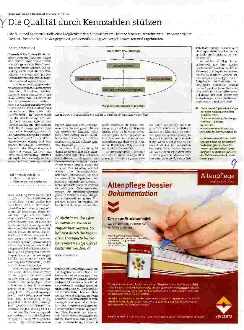 Vorschauseite 1: Kennzahlen und Balanced Scorecard, Teil 2 Die Qualität durch Kennzahlen stützen