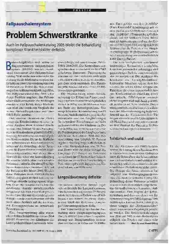 Vorschauseite 1: Problem Schwerstkranke