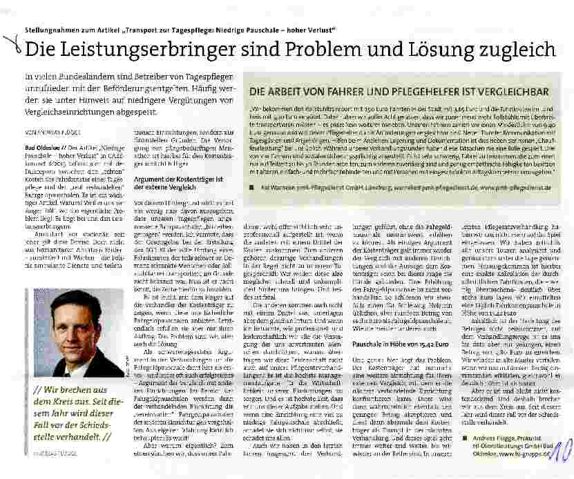 Vorschauseite 1: Die Leistungserbringer sind Problem und Lösung zugleich