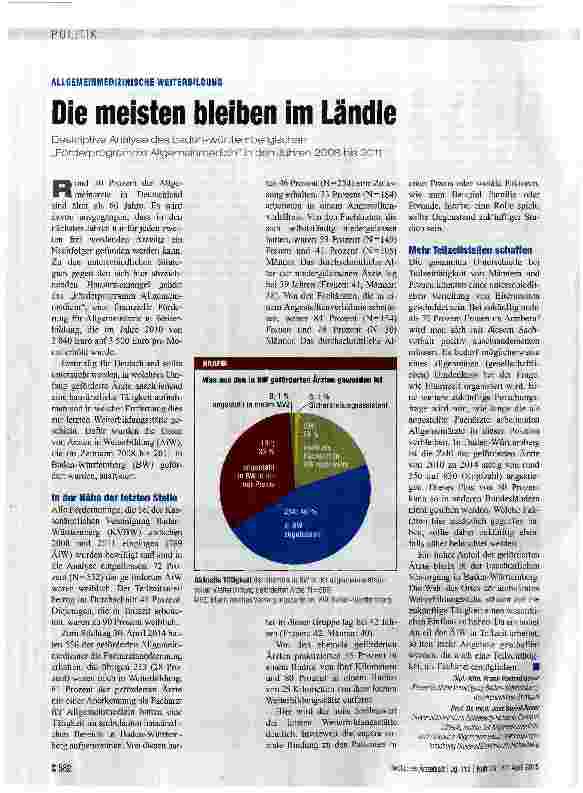 Vorschauseite 1: Die meisten bleiben im Ländle