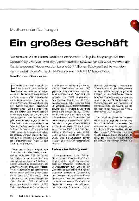 Vorschauseite 1: Ein großes Geschäft