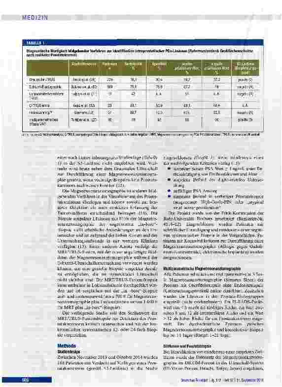 Vorschauseite 2: Detektion des Prostatakarzinoms
