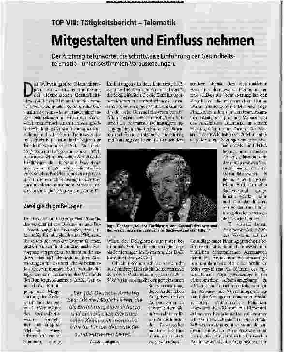 Vorschauseite 1: Mitgestalten und Einfluss nehmen