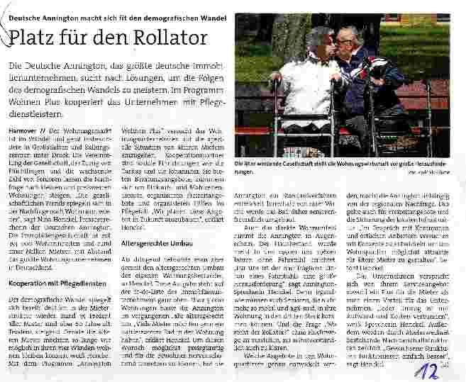 Vorschauseite 1: Platz für den Rollator