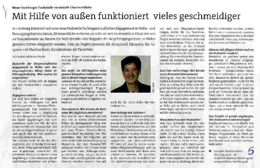 Vorschauseite 1: Mit Hilfe von außen funktioniert vieles geschmeidiger