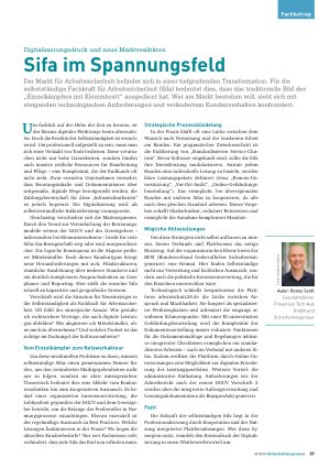 Vorschauseite 1: Digitalisierungsdruck und neue Marktrealitäten Sifa im Spannungsfeld
