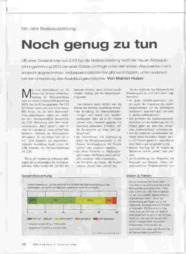 Vorschauseite 1: Noch genug zu tun