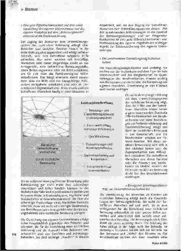 Vorschauseite 3: Fallsteuerung - Rechtliche Betreuung auf Grundlage des Case Managements: die Kontaktaufnahme