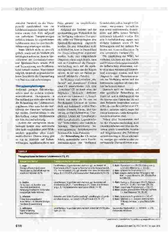 Vorschauseite 3: Kutane Leishmaniasis