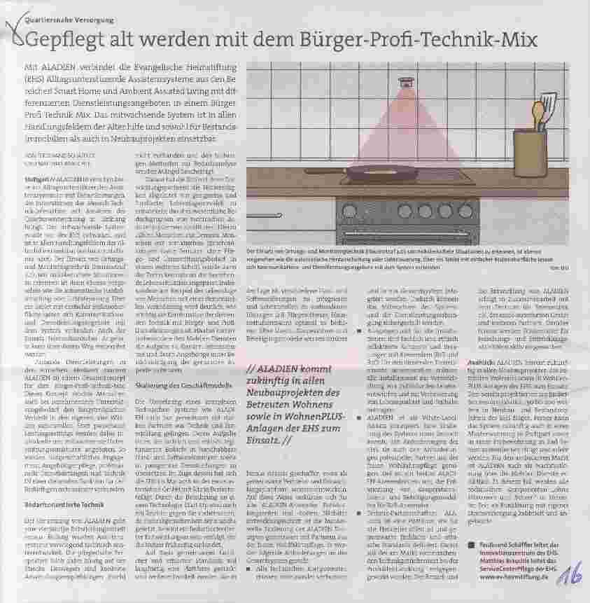 Vorschauseite 1: Gepflegt alt werden mit dem Bürger-Profi-Technik-Mix