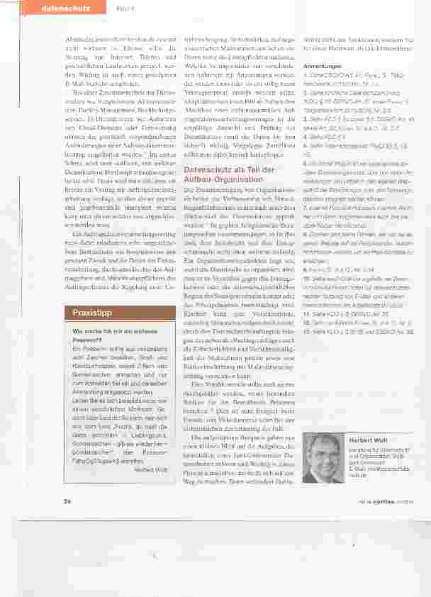 Vorschauseite 3: Sensibilität für Klienten umfasst auch ihre Daten