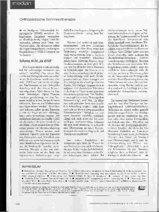 Vorschauseite 3: Orthopädische Schmerztherapie - Chronifizierung vermeiden
