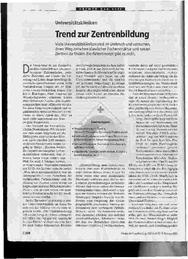 Vorschauseite 1: Trend zur Zentrenbildung
