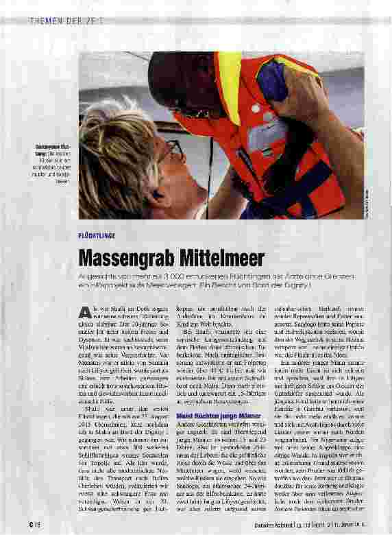 Vorschauseite 1: Massengrab Mittelmeer
