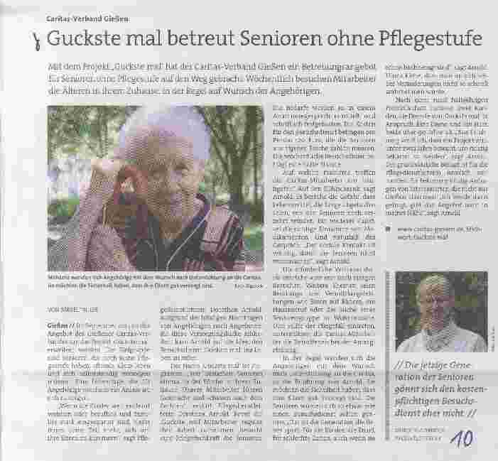 Vorschauseite 1: Guckste mal betreut Senioren ohne Pflegestufe