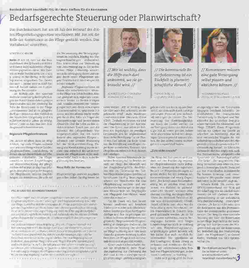 Vorschauseite 1: Bedarfsgerechte Steuerung oder Planwirtschaft?