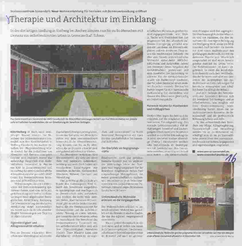 Vorschauseite 1: Therapie und Architektur im Einklang