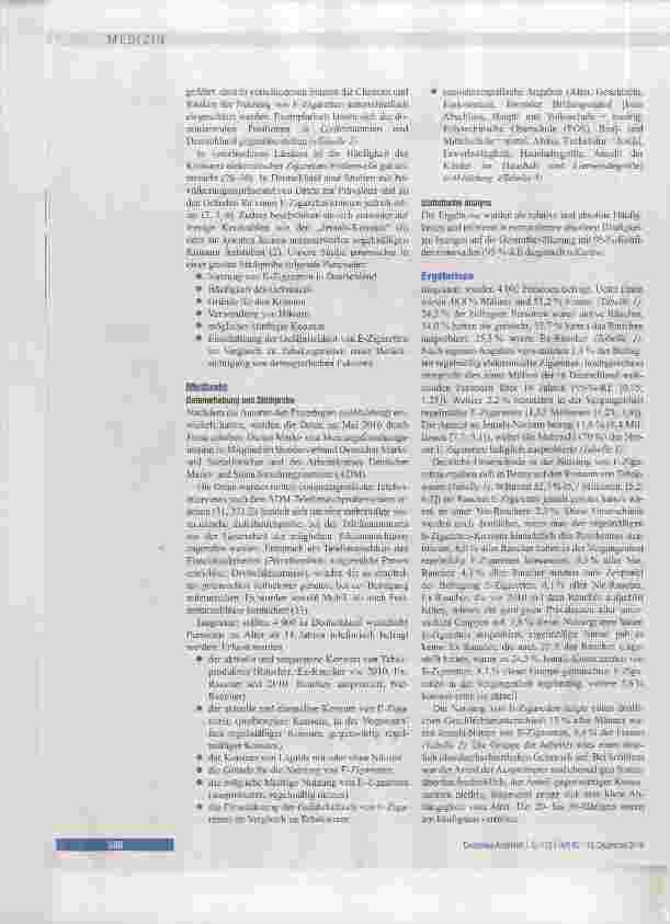 Vorschauseite 2: Nutzung elektronischer Zigaretten