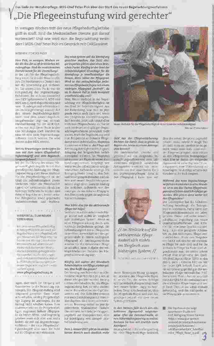 Vorschauseite 1: Die Pflegeeinstufung wird gerechter