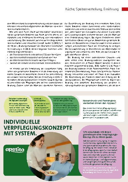 Vorschauseite 2: Pflegerische Beratung zum Schwerpunkt Ernährungsmanagement – Teil 2