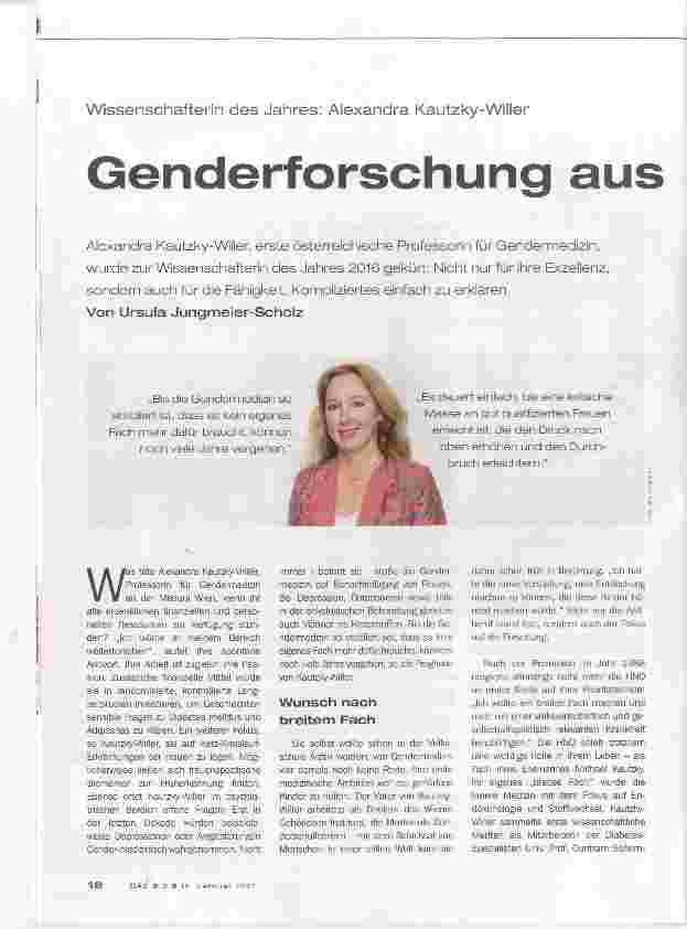 Vorschauseite 1: Genderforschung aus Passion