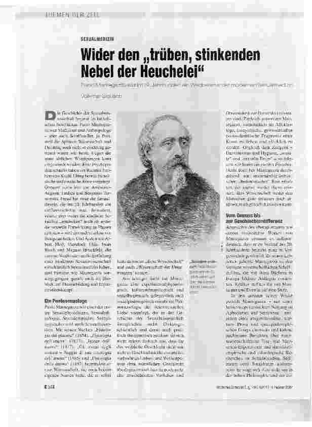 Vorschauseite 1: Wider den trüben, stinkenden Nebel der Heuchelei