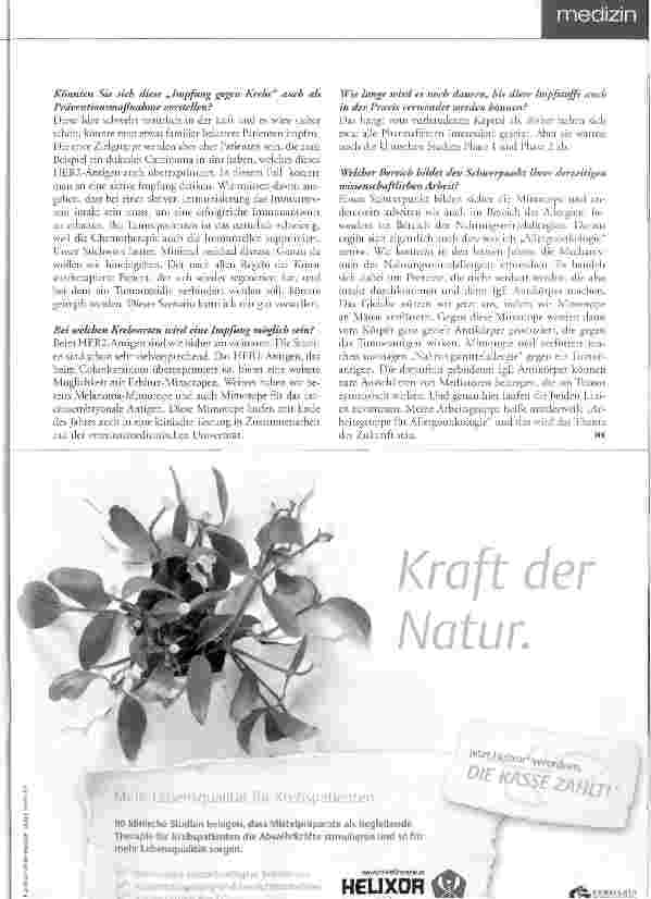 Vorschauseite 2: Allergien schützen vor Tumoren
