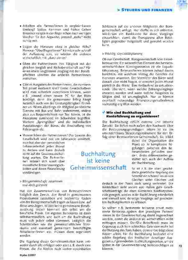 Vorschauseite 2: Buchhaltung, Kontoführung und Steuern - Steuerungsinstrument oder notwendiges Übel?