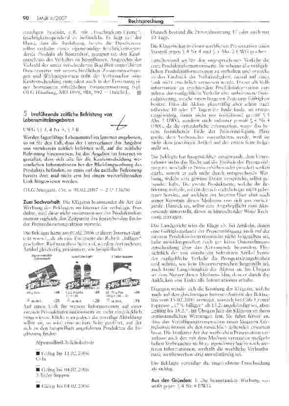 Vorschauseite 4: Werbung mit dem Begriff Feuchtigkeits-Creme