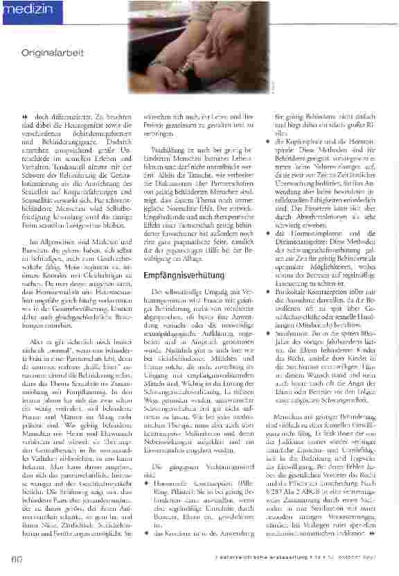 Vorschauseite 3: Sexualität und geistige Behinderung