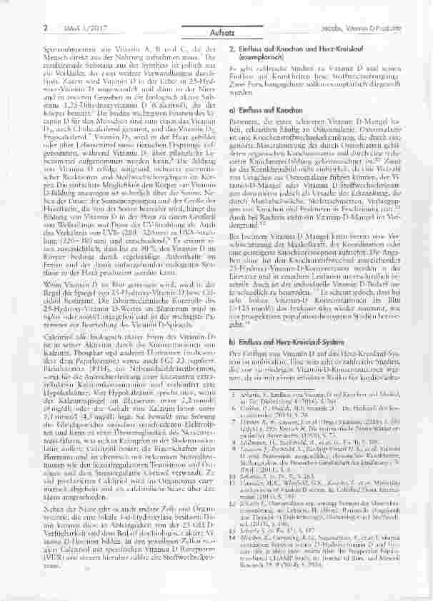 Vorschauseite 2: Arzneimittel oder Nahrungsergänzungsmittei? Vitamin D-Produkte zwischen Recht und Realität*